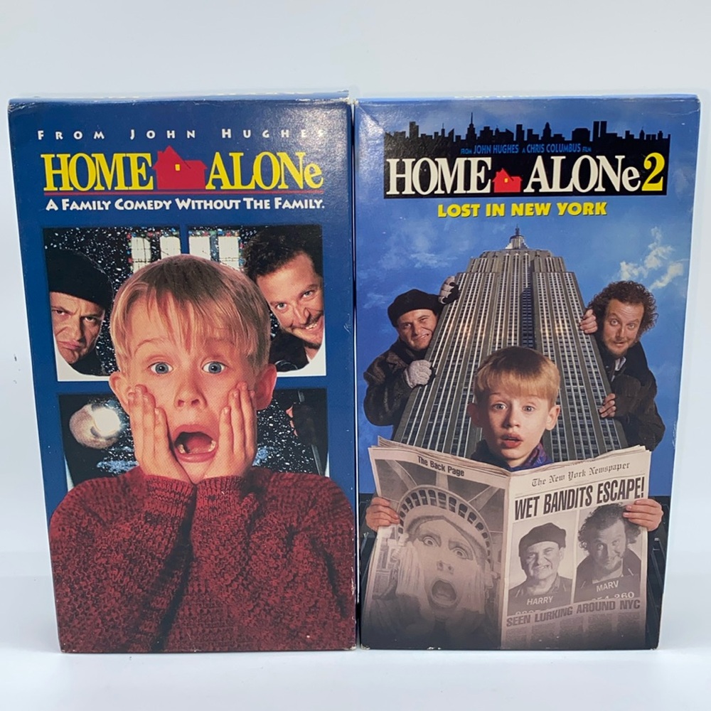 Home Alone and Home Alone 2 Lost in New York VHS Video Bundle